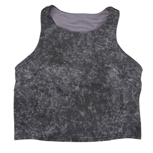 LULULEMON Invigorate Training Tank Top 4 Denim Wash Print Dusky Lavender Black - Picture 2 of 6